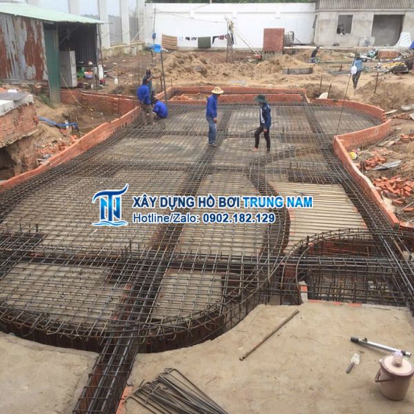 Thi công hồ bơi gia đình tại Bình Thạnh - TP.HCM