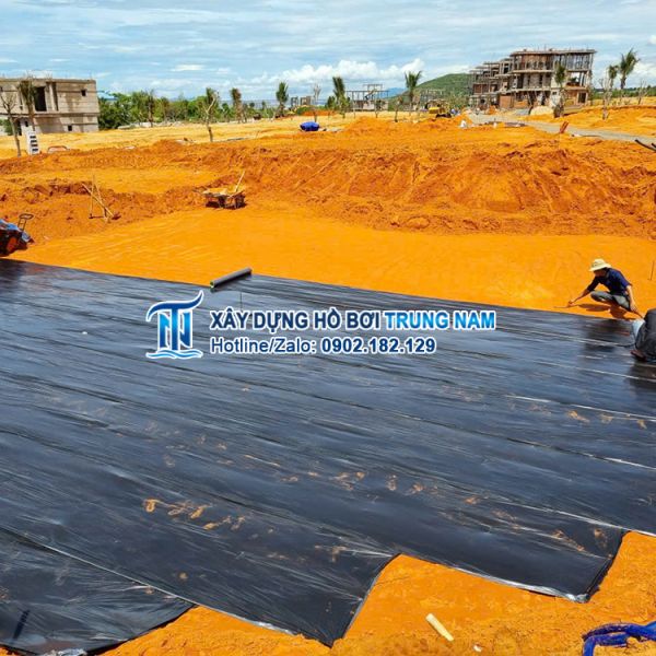 Thi công hồ bơi tại Hàm Tiến - Phan Thiết